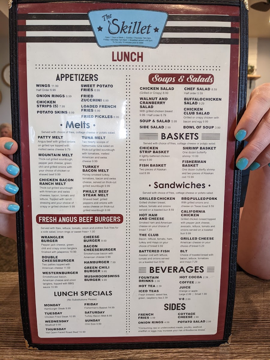 Menu The Skillet Cafe'-5