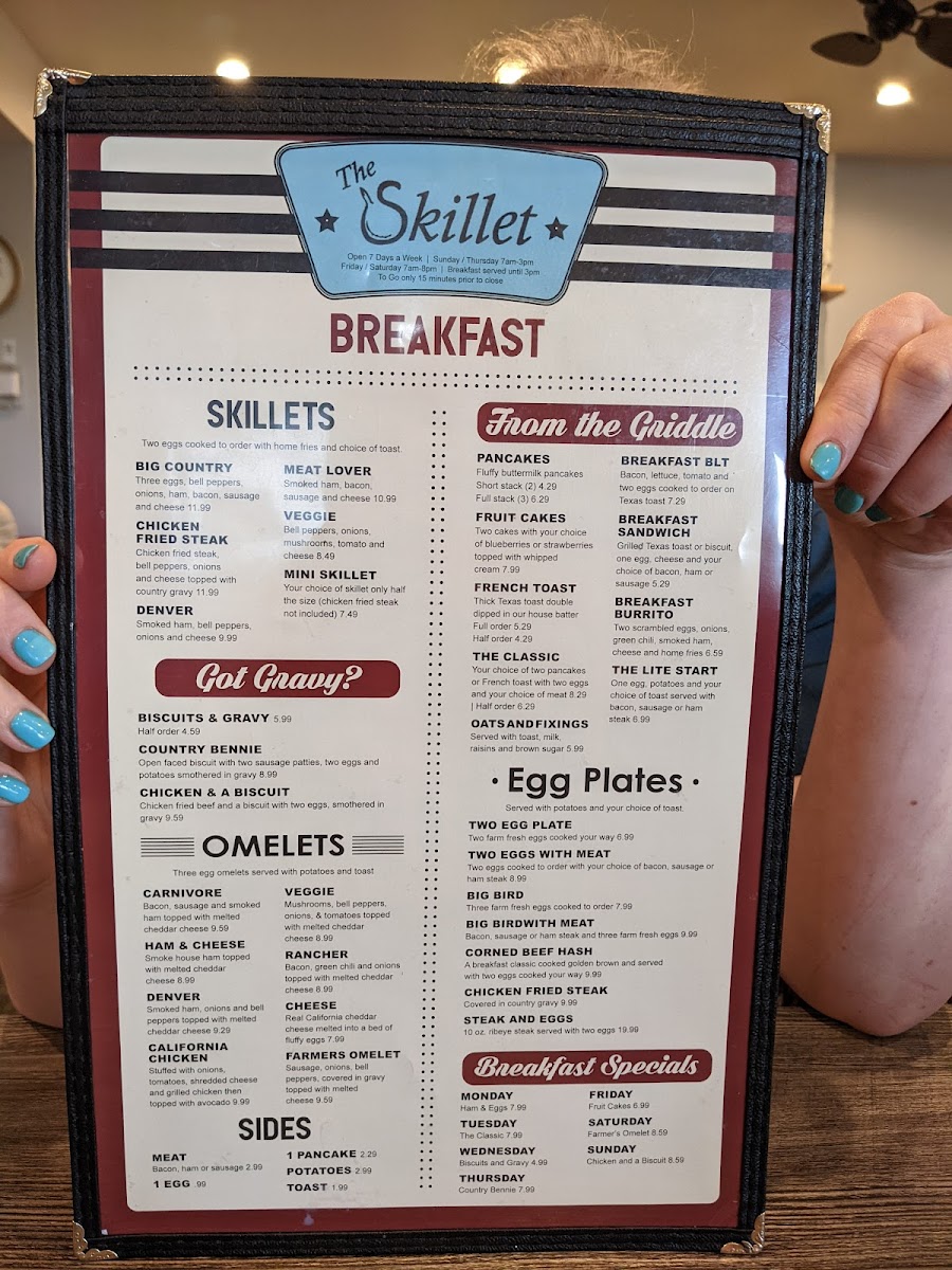 Menu The Skillet Cafe'-6