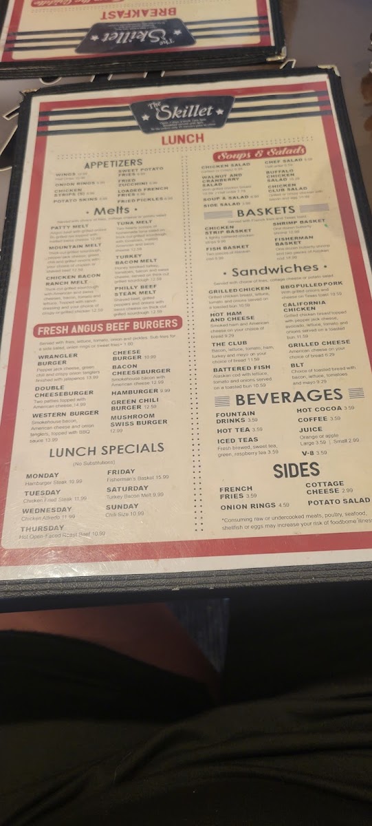 Menu The Skillet Cafe'-7