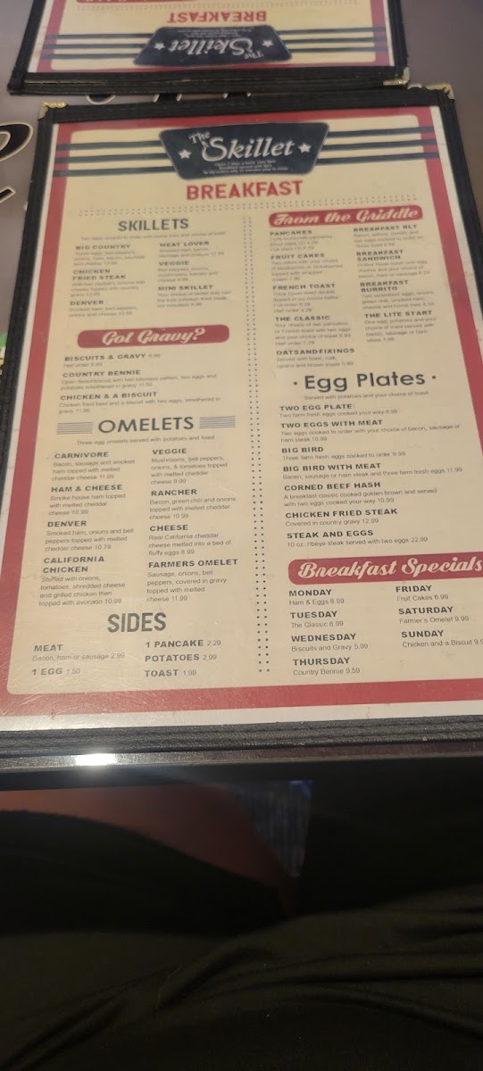 Menu The Skillet Cafe'-8